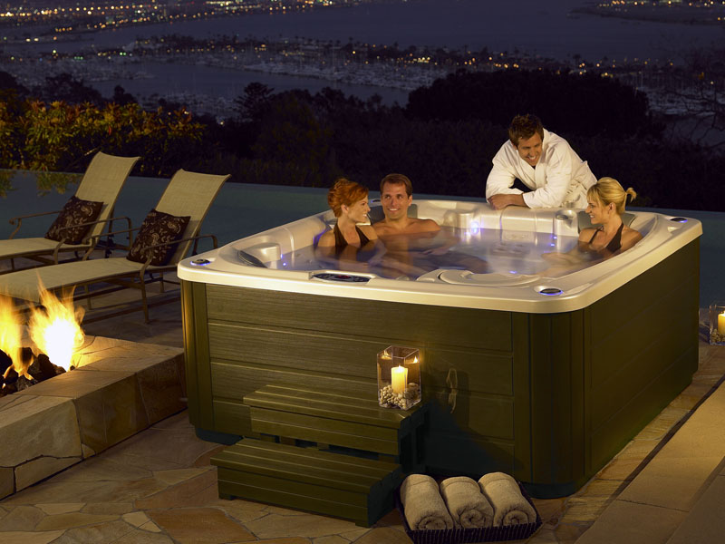 ogrodowa wanna spa